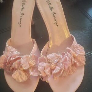 Pink Floral Women's Heels
